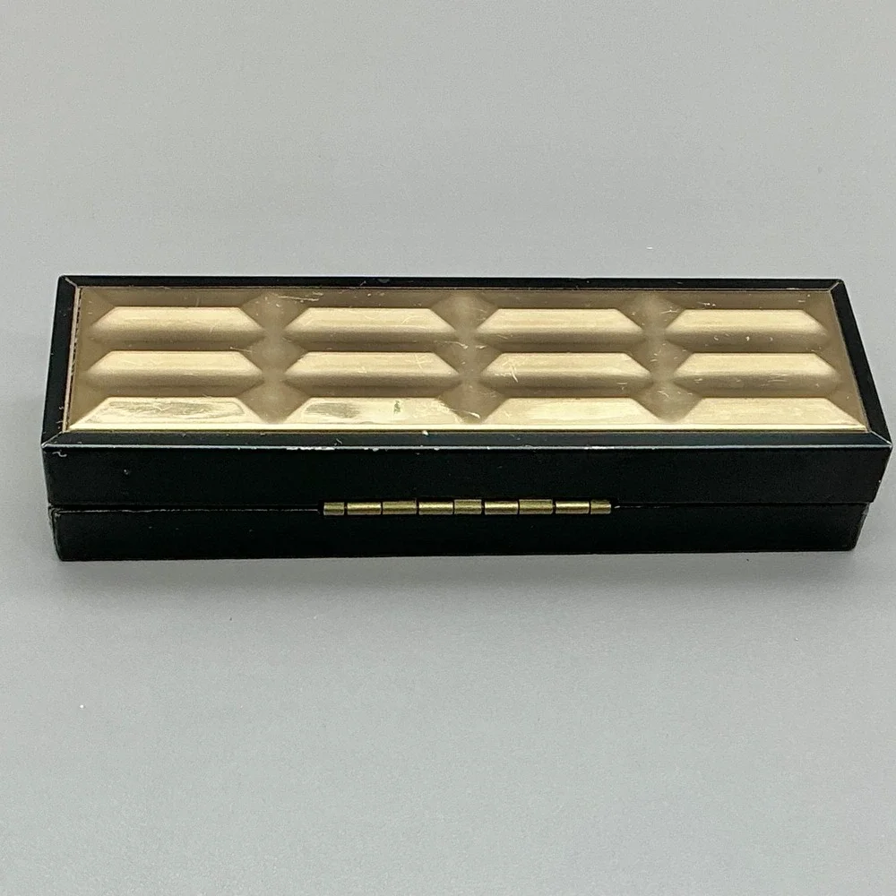 Swank Cufflinks Mens Gold Tone Initial B Monogram Square Vintage Set 0.75 In